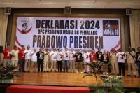 Ratusan Simpatisan Jokowi Deklarasi Dukung Prabowo Subianto