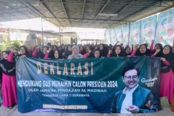Pengajian Al Madinah Tenggilis Surabaya mendukung Gus Muhaimin Iskandar sebagai calon presiden 2024