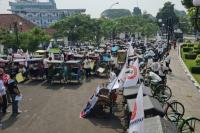 Ratusan Tukang Becak Deklarasi Dukung Ganjar: Minta Mencontoh Jokowi