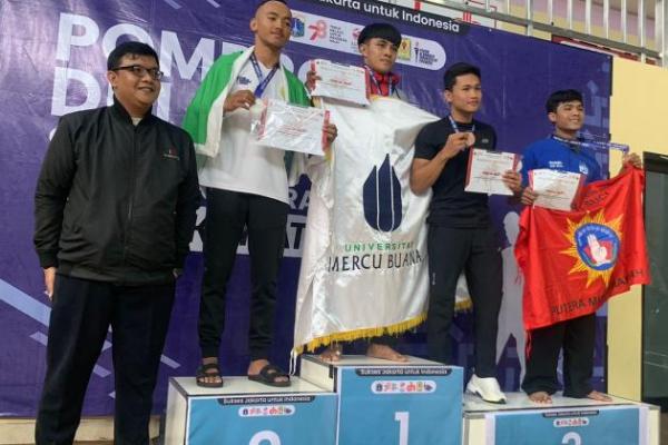 Di Pekan Olahraga Mahasiswa Provinsi DKI 2023, Universitas Mercu Buana sabet 16 Medali