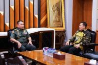 Bertemu KASAD TNI, Ketua MPR Ingatkan Pentingnya Netralitas TNI dan Polri dalam Pemilu