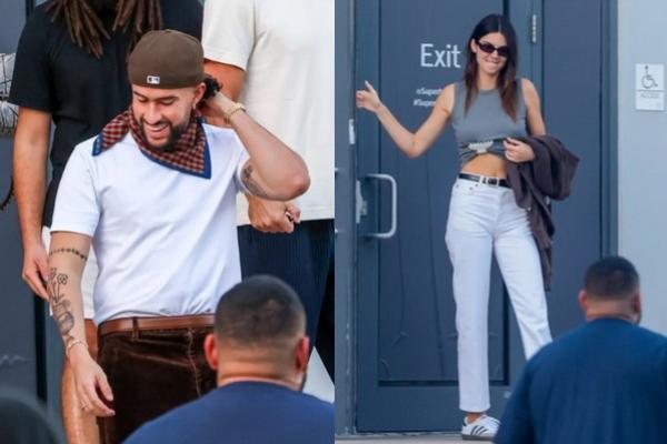 Rayakan Kemenangan Pakar, Kendall Jenner Dinner Bareng Bad Bunny