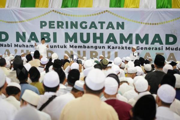 Gus Imin bersyukur bisa merayakan bulan kelahiran Nabi Muhammad SAW bersama para kiai, ulama, habaib serta masyarakat Bogor.