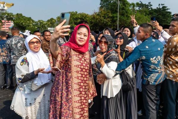 Puan Maharani berharap Santri terus menjaga kerukunan dan persatuan nasional, khususnya di tahun politik jelang Pemilu 2024.