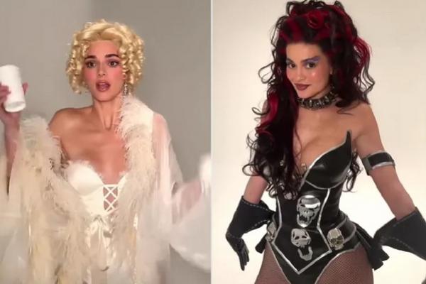 Hot Halloween, Penampilan Kendall Jenner dan Kylie Jenner Bergaun Spice and Sugar