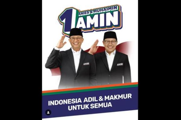 Anies kemudian melanjutkan, berapa pun nomor urutnya, yang penting AMIN.