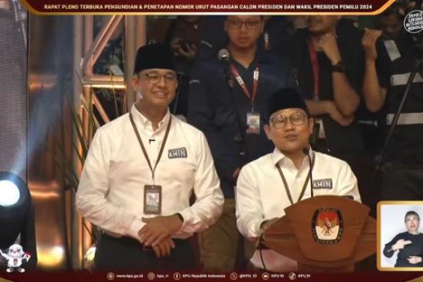 Pasangan AMIN pun mengajak Prabowo Subianto-Gibran Rakabuming dan Ganjar Pranowo-Mahfud MD agar berkompetisi di Pilpres 2024 secara sportif.