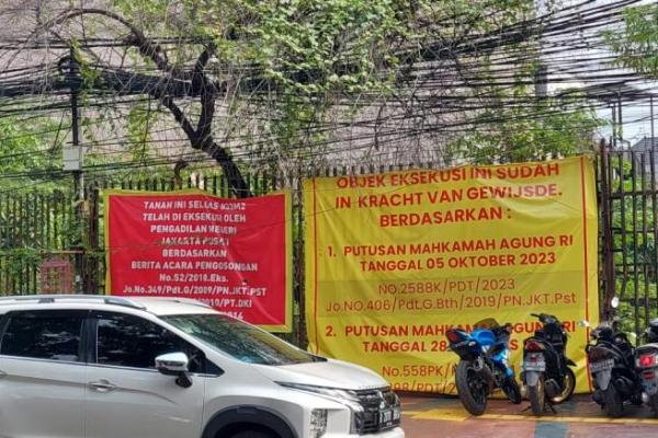 Mahkamah Agung putuskan status hukum tanah di alan Batu Tulis, No. 40-40A, Kel. Kebon Kelapa, Kecamatan Gambir, Jakarta Pusat.