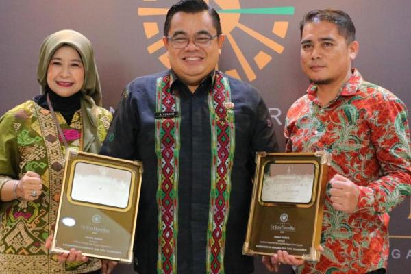 Kementerian ATR/BPN meraih dua penghargaan sekaligus di BMN Awards 2023.