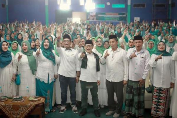 Awali Kampanye, Gus Imin Sapa Ribuan Perempuan Nahdliyin di Mojokerto