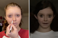 Inilah Tren Terbaru TikTok: Makeup Uncanny Valley, Aneh dan Membingungkan!
