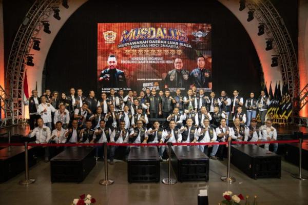 Musdalub Harley Davidson Club Indonesia (HDCI) Jakarta mengukuhkan Agit Ramadanus sebagai ketua baru periode 2023-2026