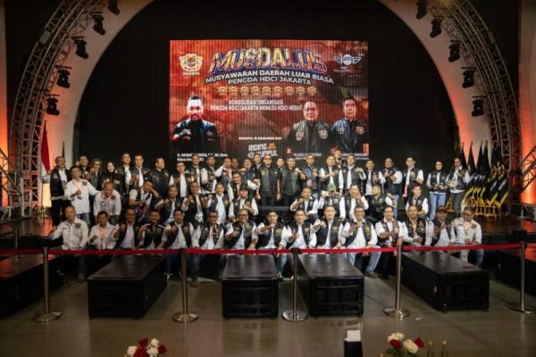 Musdalub Harley Davidson Club Indonesia (HDCI) Jakarta mengukuhkan Agit Ramadanus sebagai ketua baru periode 2023-2026