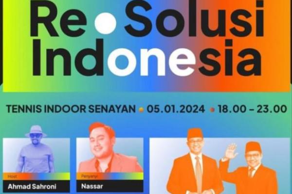 Acara Resolusi Indonesia yang akan diselenggarakan di Tennis Indoor Senayan, Jumat (5/1), ramai ‘diserbu’ masyarakat.