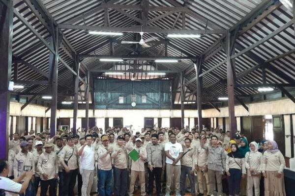 Acara deklarasi dukungan kepada Prabowo-Gibran digelar pada Minggu (14/1/2024) di Owabong Hotel Purbalingga