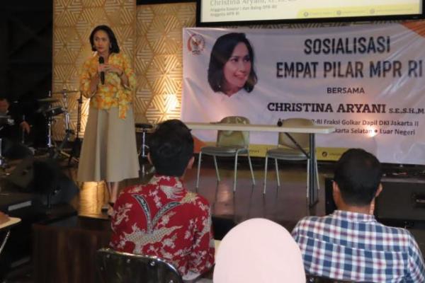 Anggota MPR RI dari Dapil DKI Jakarta II Christina Aryani ajak masyarakat wujudkan Pemilu Damai. 