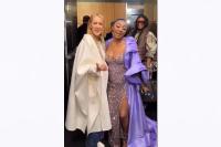 Celine Dion dan Sonyae Elise Duet Dadakan di Belakang Panggung Grammy Awards 2024