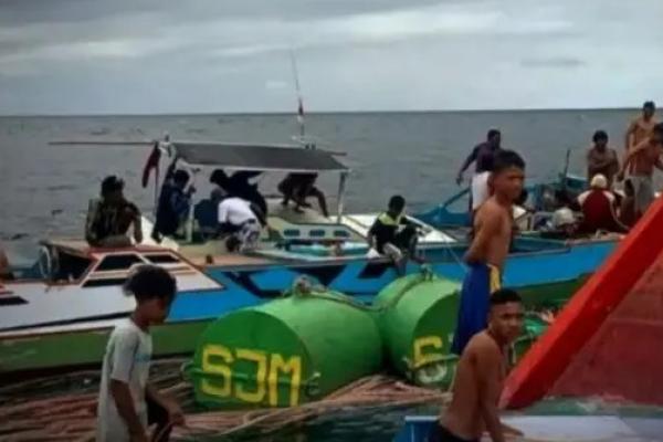 Tim SAR Gbaungan melanjutkan pencarian 22 kru KM Dewi Jaya II yang hilang di Perairan Sulawesi Selatan