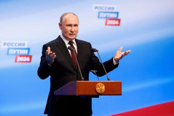 Putin Menangkan Pemilu Rusia dengan Suara Tertinggi dalam Sejarah tanpa Persaingan Serius