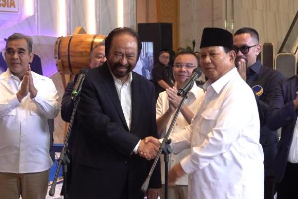 Prabowo dan Surya Paloh Sepakat Bangun Koalisi Besar