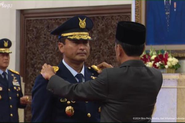 Pelantikan Tonny dilakukan berdasarkan Keppres No 20/TNI/Tahun 2024