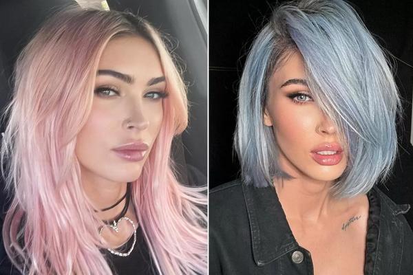 Putus dari Machine Gun Kelly, Megan Fox Tampil dengan Gaya Rambut Baru Berwarna Biru