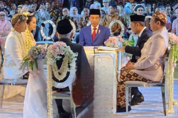 Dihadiri Jokowi, Direktur Hukum LPS Nikahkan Putranya Avicenna Athalla Zaki Ghani