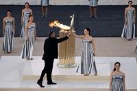 Panitia Olimpiade Paris Terima Api di Athena Menjelang Estafet 68 Hari