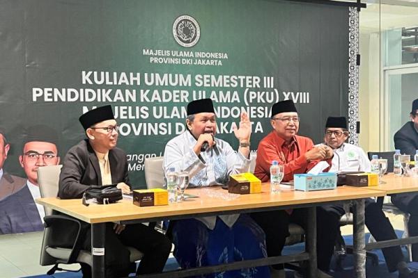 MUI DKI Jakarta Gelar Kuliah Umum Semester 3 PKU Angkatan XVIII