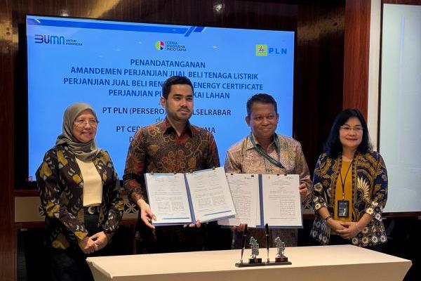 PLN Pasok Listrik ke Smelter Ceria Group dari Energi Terbarukan