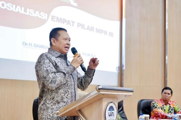 Kuliah Umun Empat Pilar MPR di Fakultas Hukum UIN Jakarta, Ketua MPR Dorong Kaji Sistem Pemilu