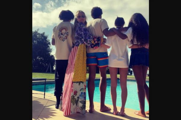 Langka, Supermodel Heidi Klum Foto Bareng Empat Anaknya di Ulang Tahun Ke-51