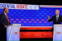 Debat Pilpres AS: Trump Menyerang dengan Data Salah, Biden Menjawab Tersendat