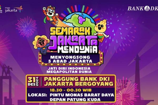 Malam pergantian Tahun Baru 2025 terdapat Panggung Bank DKI Jakarta Bergoyang