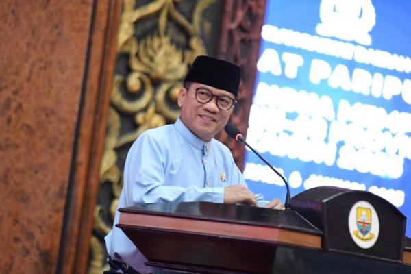 Mendes PDT Yandri Susanto mengajak seluruh jajaran legislatif dan eksekutif mulai tingkat Kabupaten maupun Provinsi untuk berkolaborasi bersama dalam memajukan setiap pelosok desa di Bumi Melayu