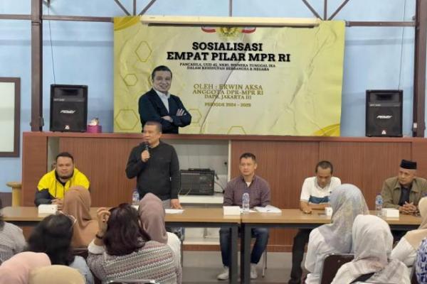 Anggota MPR RI Fraksi Partai Golkar, Erwin Aksa, mensosialisasikan empat pilar kebangsaan