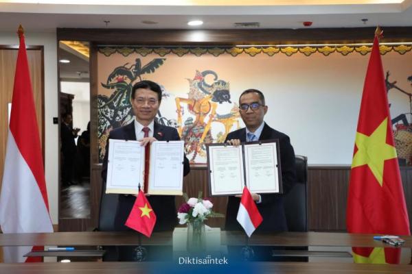 Menteri Pendidikan Tinggi, Sains dan Teknologi (Mendiktisaintek), Brian Yuliarto menandatangani kerja sama Letter of Intent (LoI) dengan Menteri Sains dan Teknologi, Vietnam Nguyen Manh Hung, pada Minggu (9/3) kemarin.