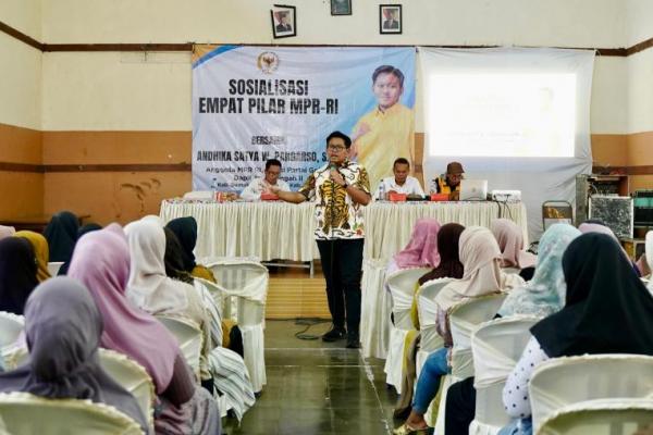 Anggota MPR RI Andhika Satya W. Pangarso menekankan untuk meningkatkan rasa nasionalisme di masyarakat