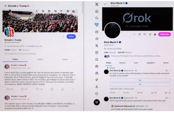 Buntut Kritik atas RUU Pemotongan Pajak, Trump-Musk Kini Berseteru