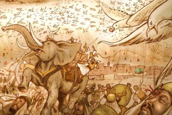 Dikisahkan, seekor gajah raksasa, bernama Mahmud, berdiri tegak di depan Makkah. Di belakangnya, ribuan pasukan bersenjata lengkap, siap meratakan kota suci yang bahkan para leluhur Arab pun tak berani mengusiknya.