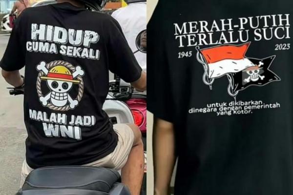 Kaos One Piece Unik Berseliweran Usai Bendera Jolly Roger Viral