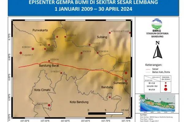 Mengenal Sesar Lembang, Patahan Aktif yang Berpotensi Guncang Bandung dan Sekitarnya