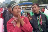 Badru Ikut Demo di DPR, Doakan Buruh dan Ojol Makin Sejahtera