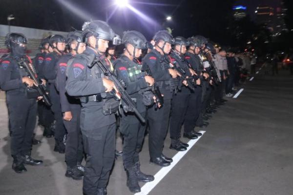 Untuk cek keamanan wilayah, Polda Metro Jaya kembali menggelar patroli skala besar 
