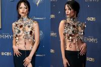 Epik, Penampilan Jenna Ortega dengan Balutan Permata di Sekujur Tubuhnya