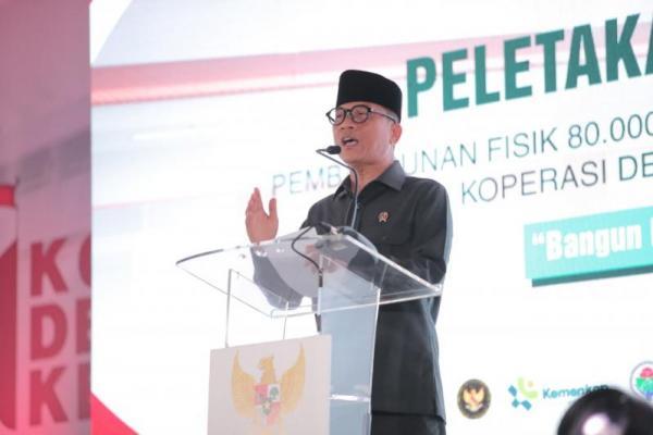 Mendes Bersama Wakil Panglima TNI Groundbreaking Kopdes Merah Putih