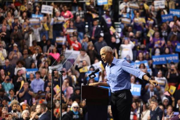 Obama mendesak para pemilih minggu depan untuk menolak 