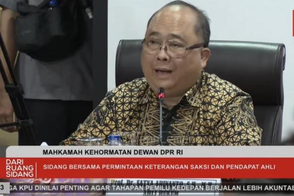 Prof. Satya: Aksi Lima Anggota DPR Nonaktif Tak Masuk Pelanggaran Etik