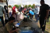 Posko Kampus Siapkan Ratusan Porsi Makan untuk Korban Bencana