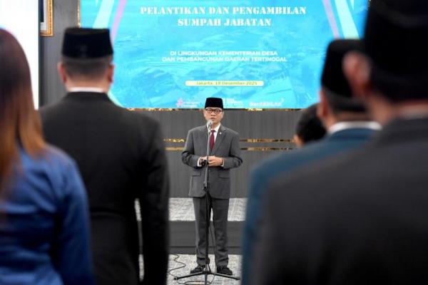 Mendes Yandri Ingatkan Pegawai Kemendes Tunjukkan Kinerja dan Kerja Keras